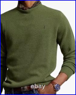 Polo Ralph LaurenLogo-Embroidered Wool Sweater Dark Green Medium