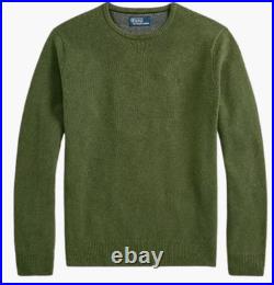 Polo Ralph LaurenLogo-Embroidered Wool Sweater Dark Green Medium Polo Ralph LaurenLogo-Embroidered Wool Sweater Dark Green Medium