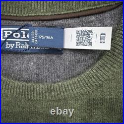 Polo Ralph LaurenLogo-Embroidered Wool Sweater Dark Green Medium Polo Ralph LaurenLogo-Embroidered Wool Sweater Dark Green Medium