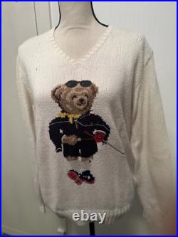 Polo Sport Vintage Golf Sweater Polo Bear Womens Medium