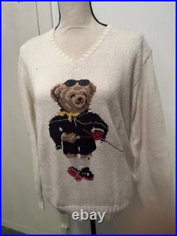 Polo Sport Vintage Golf Sweater Polo Bear Womens Medium