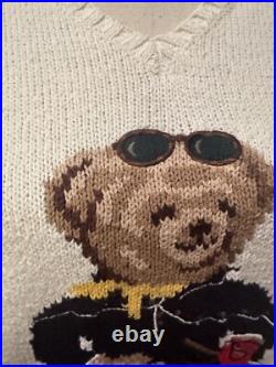 Polo Sport Vintage Golf Sweater Polo Bear Womens Medium