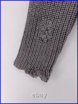 Prada Women's Jumper M Grey 100% Wool High Neck Pullover