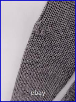 Prada Women's Jumper M Grey 100% Wool High Neck Pullover