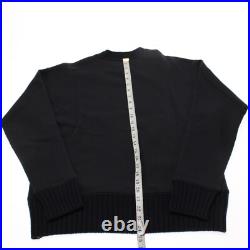 President's NWT Crew Neck Sweater Size Medium in Dark Blue Cotton/Cashmere Blend