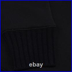 President's NWT Crew Neck Sweater Size Medium in Dark Blue Cotton/Cashmere Blend