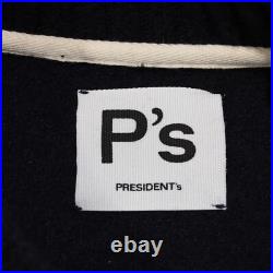 President's NWT Crew Neck Sweater Size Medium in Dark Blue Cotton/Cashmere Blend