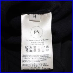 President's NWT Crew Neck Sweater Size Medium in Dark Blue Cotton/Cashmere Blend