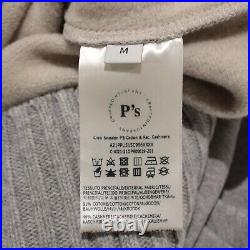 President's NWT Crew Neck Sweater Size Medium in Gray Cotton/Cashmere Blend