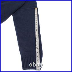 President's NWT Flower Cardigan Sweater Size Medium in Blue Wool Blend President's NWT Flower Cardigan Sweater Size Medium in Blue Wool Blend