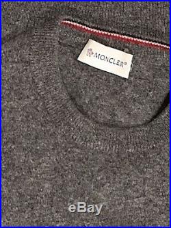 Pristine Classic gray MONCLER crewneck sweater S M