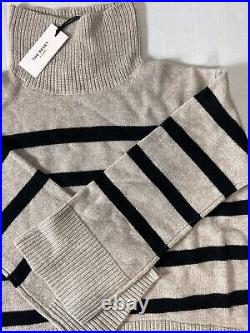 R Label The Reset Funnel Neck Cream Pullover Sweater M Wool Cashmere