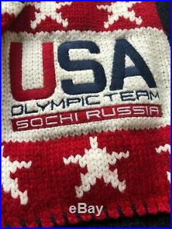 RALPH LAUREN 2014 Sochi Olympics American Flag Cardigan Sweater Men's MEDIUM