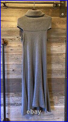 RALPH LAUREN Grey Cashmere Sweater Dress