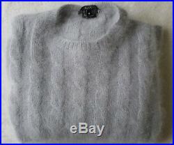 RARE! Gucci Mens Angora Rabbit Hair Sweater Jumper Grey Medium IT48 (Small IT46)
