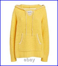 RE/DONE Baja Knit Hoodie Sweater Buttermilk Sz M £390