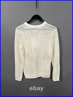 REISS ALBA MESH Jumper Medium Ivory NEW WITH TAGS Women's