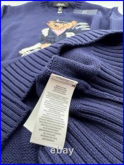 RLX RALPH LAUREN Men's Polo Bear Cotton Ribbed Knit Sweater Long Sleeve Medium RLX RALPH LAUREN Men's Polo Bear Cotton Ribbed Knit Sweater Long Sleeve Medium