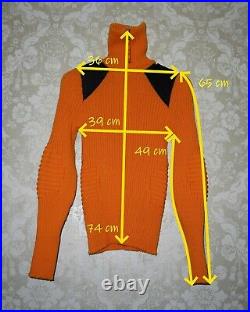 ROSSIGNOL x JC DE CASTELBAJAC Womens Turtle Neck Wool Ski Sweater Jumper Size M