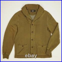 RRL Ralph Lauren (M) Military Olive Drab Shawl Collar Cotton Cardigan Sweater