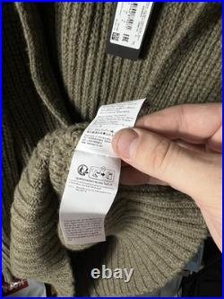 RRP 520$ NWT Boss Luxury Wool Chunky Knit Sweater Green Size M