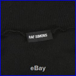 Raf Simons Black Skinny Fitting Ribbed Rollneck Jumper Sweater Knitwear S IT46