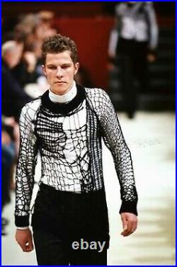 Raf Simons Black Spider Cobweb Sweater 1998-99