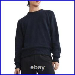 Rag & Bone Mens Navy Ribbed Trim Long Sleeve Crewneck Sweater M BHFO 0710