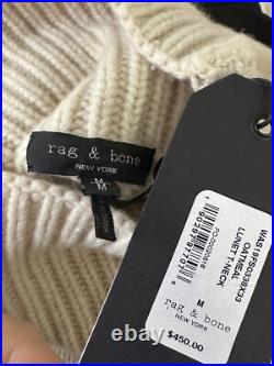 Rag & bone turtle neck cashmere sweater Sz M $450