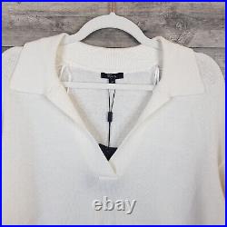 Rails Sutton Jumper Pullover Sweater Medium White Cotton Cashmere Blend BNWT