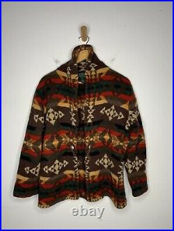 Ralph Lauren Brown VTG Indian RRL Aztec Polo Southwestern Sweater Chimayo Rugby