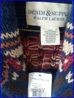 Ralph Lauren Denim and Supply Blue Shawl Collar Cardigan Sweater