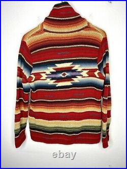 Ralph Lauren Medium Sedona Striped Sweater RRL Polo Indian Southwestern Serape