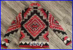 Ralph Lauren Medium Sweater Cardigan Southwestern Ranch RRL Navajo Aztec Polo