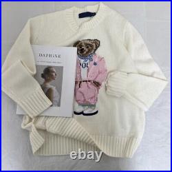 Ralph Lauren Polo Bear BRAND NEW Sweater OLD MONEY WOMENS gift RL KNIT