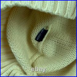 Ralph Lauren Polo Bear Sledging Sledding Sweater Jumper Ivory Medium Womens