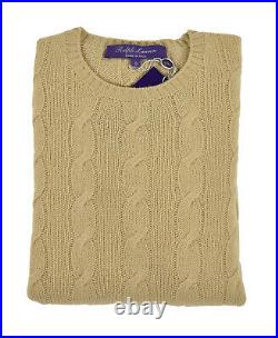 Ralph Lauren Purple Label Collection Cable Knit Cashmere Sweater New $690
