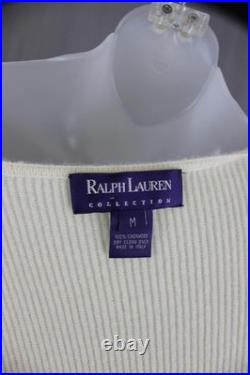 Ralph Lauren Purple Label Women's Cream Cashmere Cardigan Sweater Size Medium Ralph Lauren Purple Label Women's Cream Cashmere Cardigan Sweater Size Medium