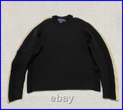 Ralph Lauren Sweater Mens M Heavy Wool Made In Italy Crewneck Stripe Pullover