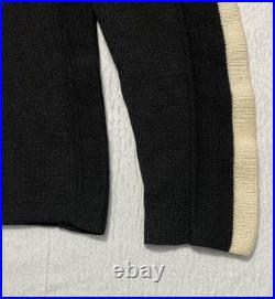 Ralph Lauren Sweater Mens M Heavy Wool Made In Italy Crewneck Stripe Pullover