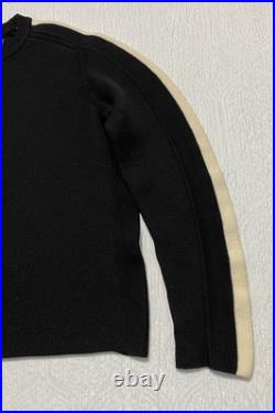 Ralph Lauren Sweater Mens M Heavy Wool Made In Italy Crewneck Stripe Pullover