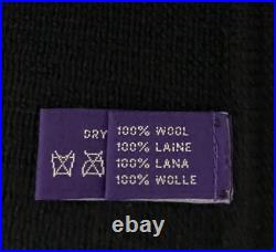 Ralph Lauren Sweater Mens M Heavy Wool Made In Italy Crewneck Stripe Pullover