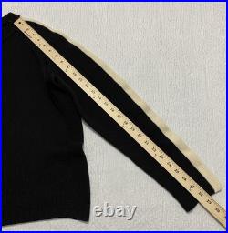 Ralph Lauren Sweater Mens M Heavy Wool Made In Italy Crewneck Stripe Pullover