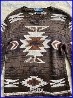 Ralph Lauren aztec spring Fall sweater Medium MEN