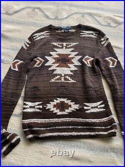 Ralph Lauren aztec spring Fall sweater Medium MEN