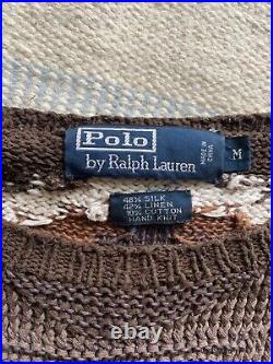 Ralph Lauren aztec spring Fall sweater Medium MEN