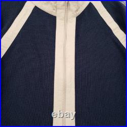 Rani Arabella Cardigan Women M Medium Blue Full Zip Long Sleeve Cashmere Sweater