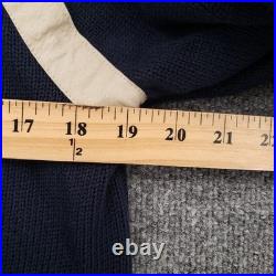 Rani Arabella Cardigan Women M Medium Blue Full Zip Long Sleeve Cashmere Sweater