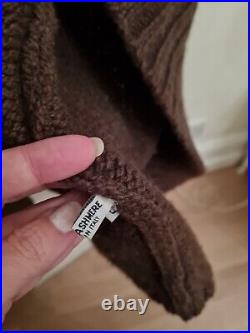 Rare! £2K Franck Namani 100% Cashmere Chunky Long Cardigan Coat Made in Italy