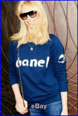 Rare Authentic Chanel Christmas 2013 Vip Only Sweatshirt Sweater Top Medium M